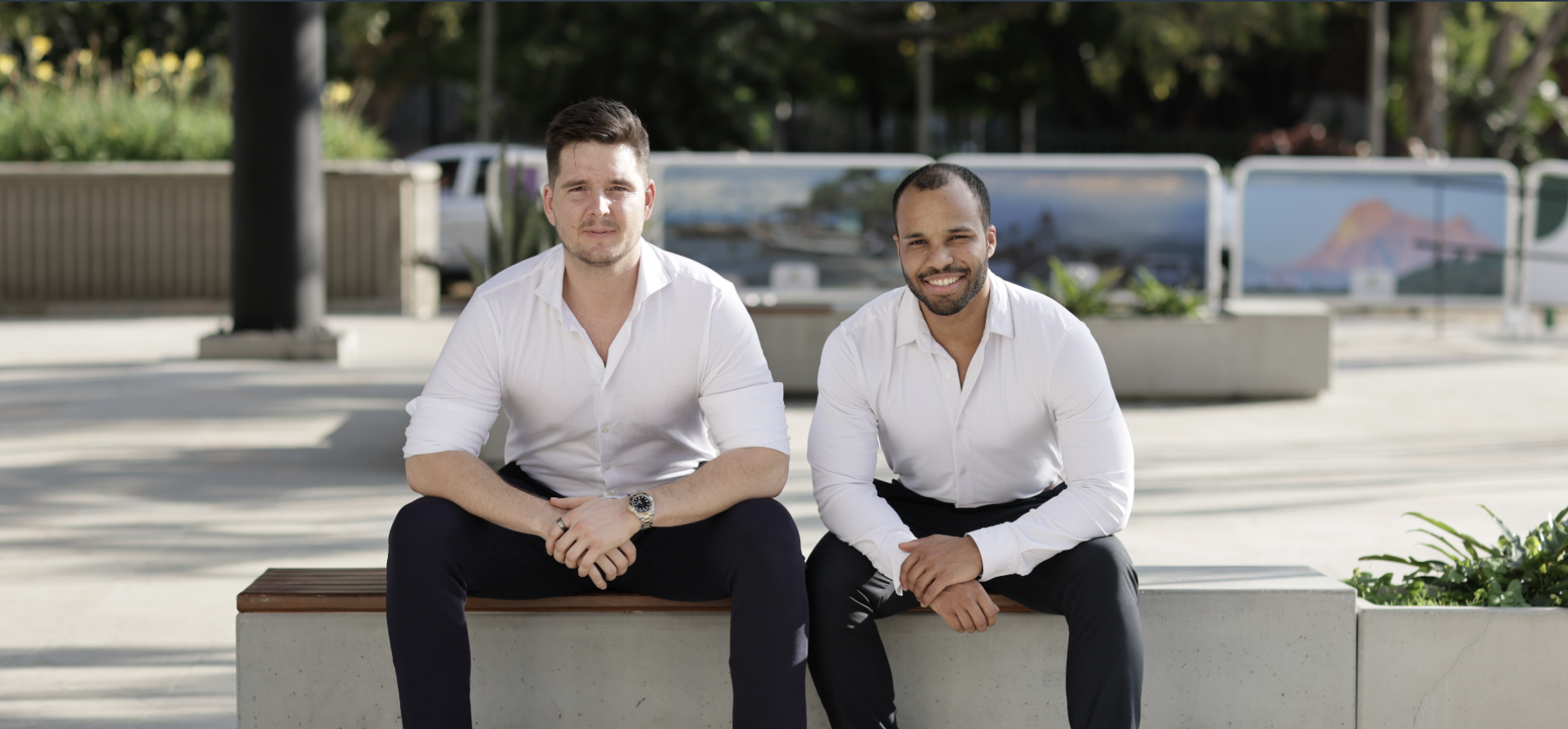 David Mayer und Djibrill Nteuchiemou, Gründer der DD Management LLC